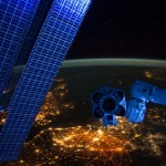 Belgium and its light pollution (Antwerp is the bright light just below the ISS arm